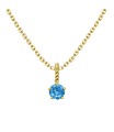 December Birthstone Silver Necklace SPE-5710
